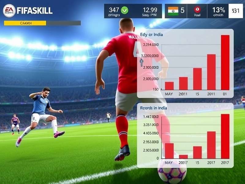 FIFASkill Champ gameplay screenshot showing realistic football action